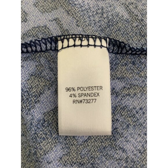 APT.9 Women's V-Neck Blue Animal Print Dress With Tie Waist Medium - Picture 11 of 12